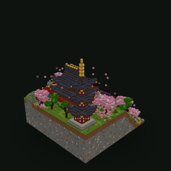 Mountain Shrine Minecraft build